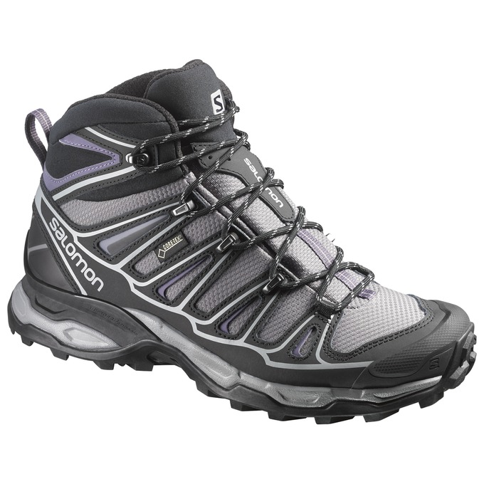 SALOMON X ULTRA MID 2 W SPIKES GTX® Philippines - Women's Winter Boots - Silver/Black | 417830-LEV